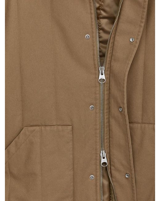 ARKET White Quilted Canvas Jacket for men