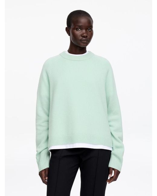ARKET Green Pure Cashmere Jumper