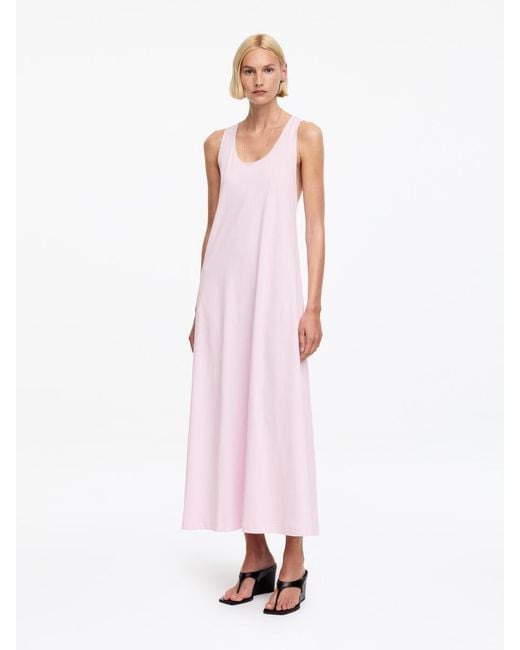 ARKET Pink Twisted Back Maxi Dress