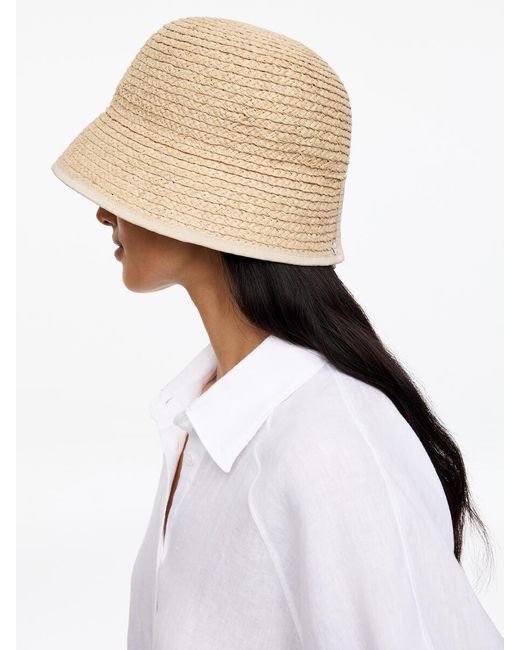 ARKET Black Straw Hat