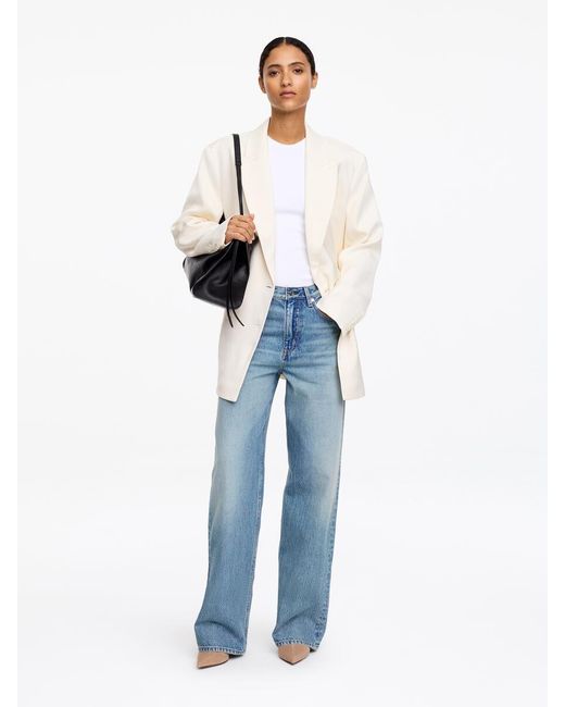 ARKET Blue Coral Wide Jeans