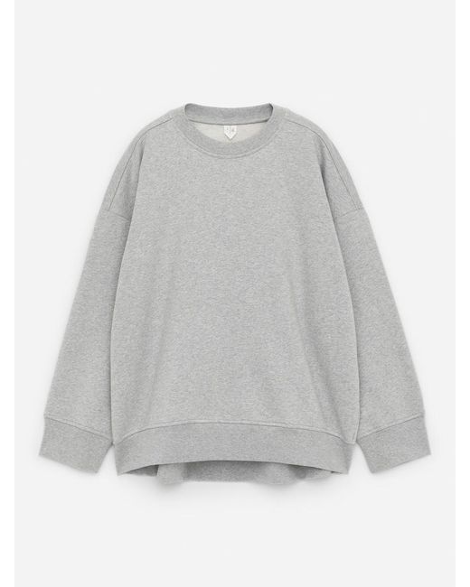 ARKET Gray Relaxed Terry Sweatshirt