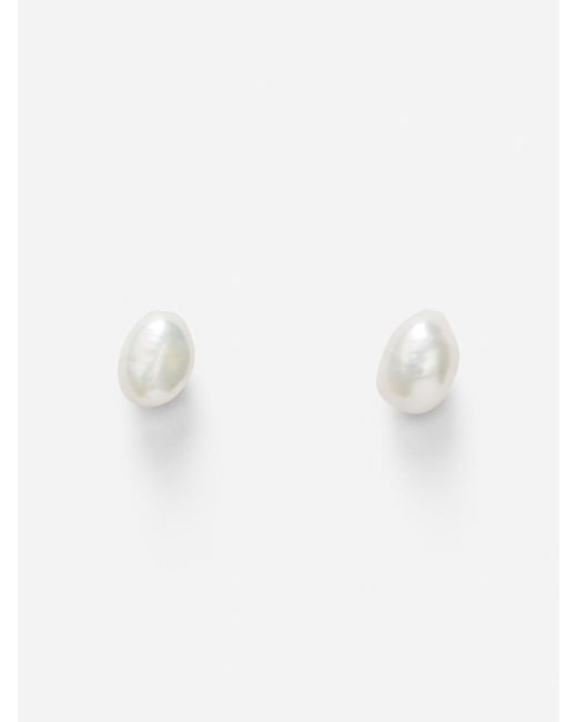 ARKET Gray Pearl Stud Earrings
