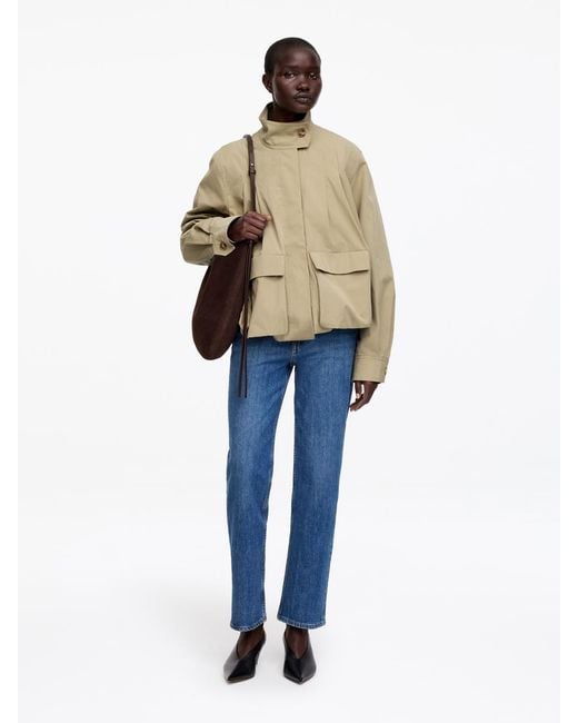 ARKET Blue Blouson Jacket