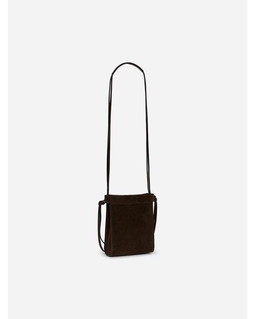 ARKET Black Suede Crossbody Bag