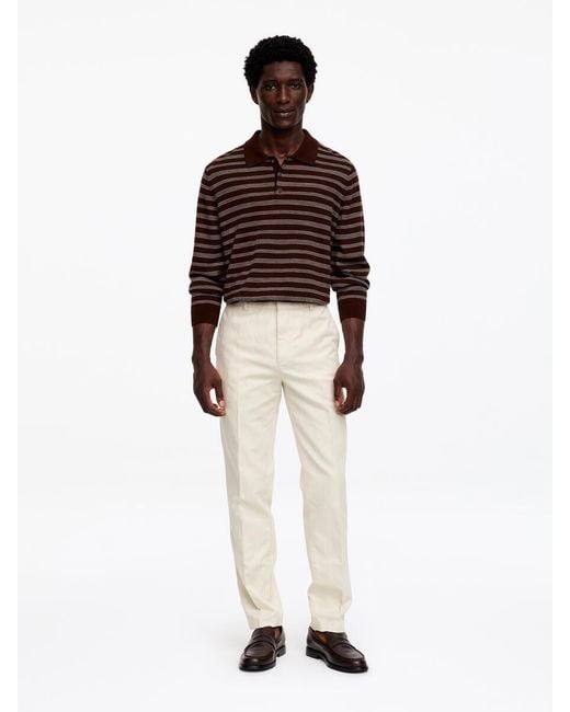 ARKET Natural Regular Cotton Linen Slacks for men