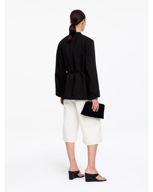 ARKET Black Wrap Blazer