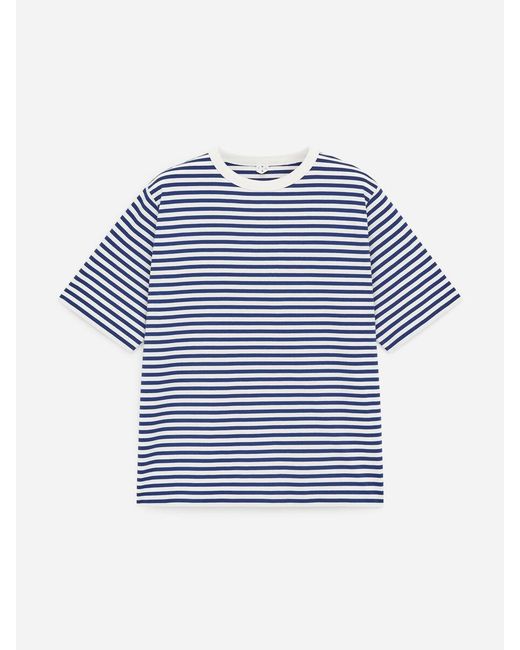 ARKET Blue Relaxed Cotton T-Shirt for men