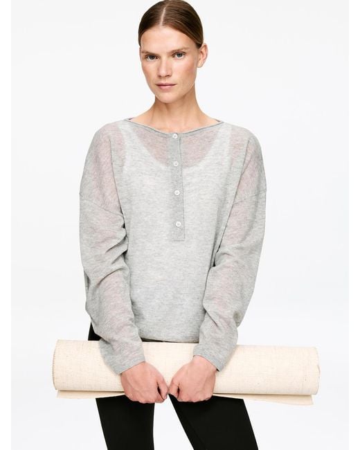 ARKET White Pure Cashmere Boat-Neck Jumper