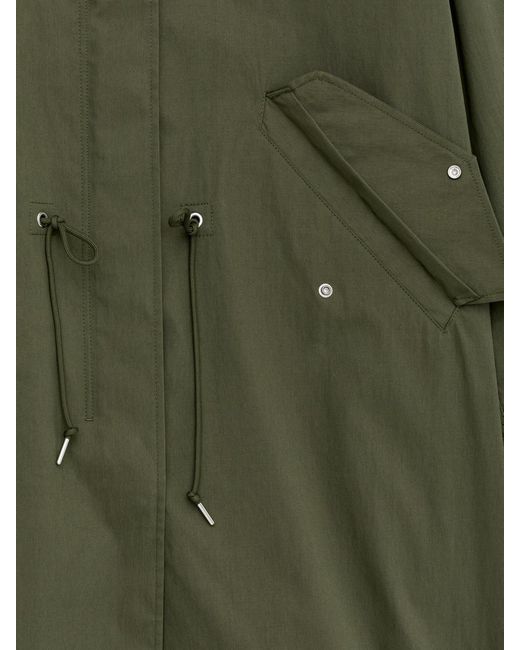 ARKET Green Unlined Fishtail Parka