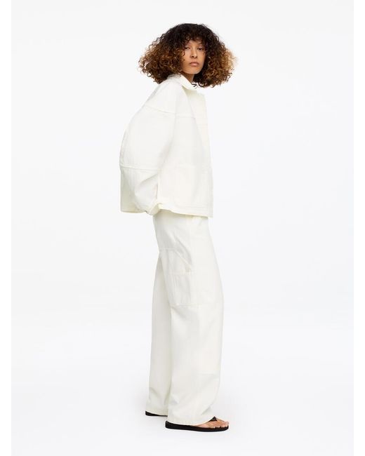 ARKET White And Laila Gohar Work Jacket