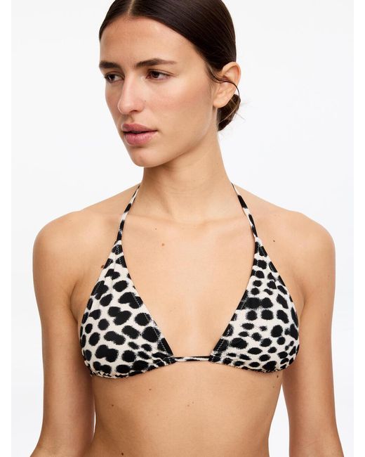 ARKET White Triangle Bikini Top