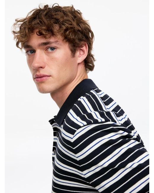 ARKET Blue Cotton Polo Shirt for men