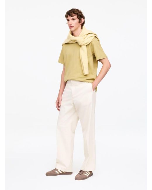 ARKET Yellow 220 Gsm Relaxed T-Shirt for men