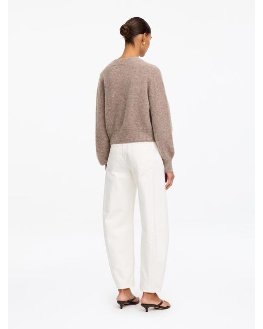 ARKET White Alpaca-Wool Blend Cardigan