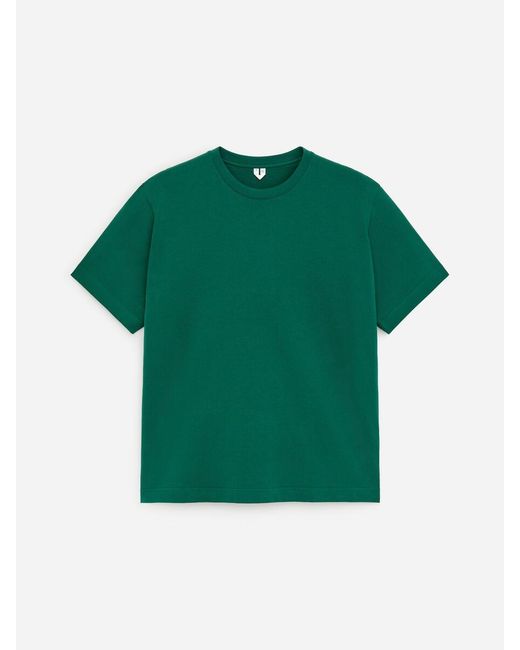 ARKET Green 220 Gsm Relaxed T-Shirt for men