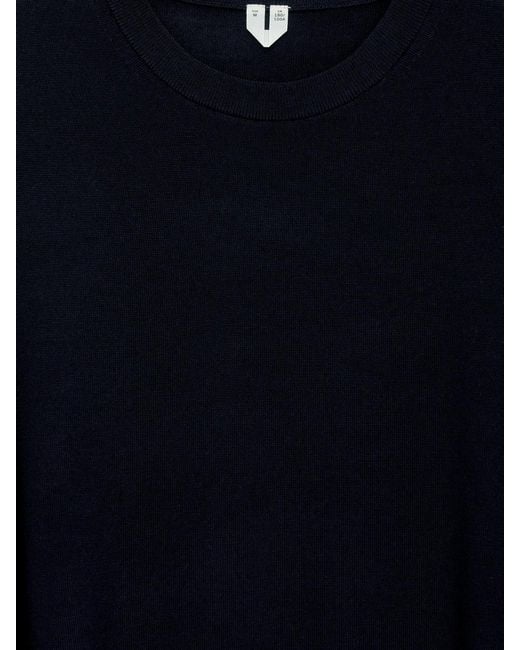 ARKET Black Fine Knit Merino Jumper for men