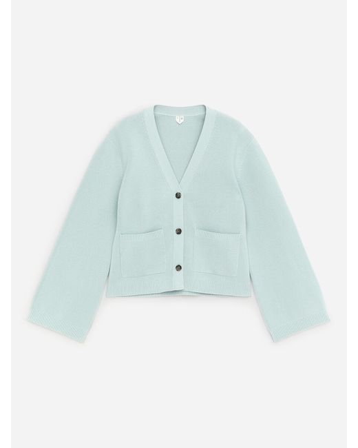 ARKET Blue Cotton Cardigan