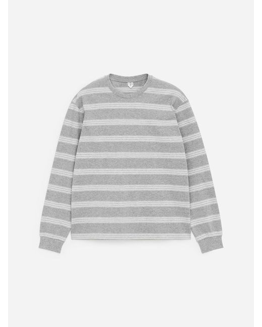 ARKET White Relaxed Long-Sleeve T-Shirt for men