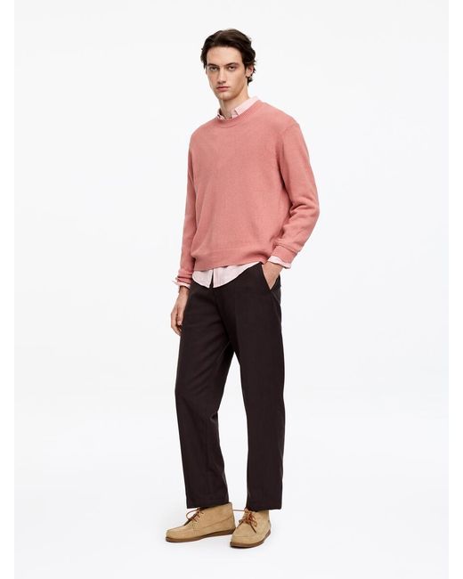 ARKET Pink Linen Cotton Jumper for men