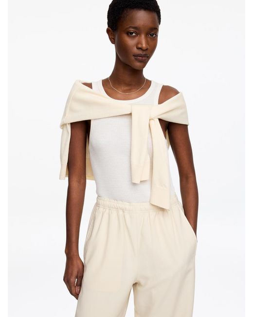 ARKET White Relaxed Trousers