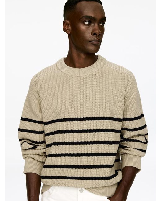 ARKET Natural Cotton Crew-Neck Jumper for men