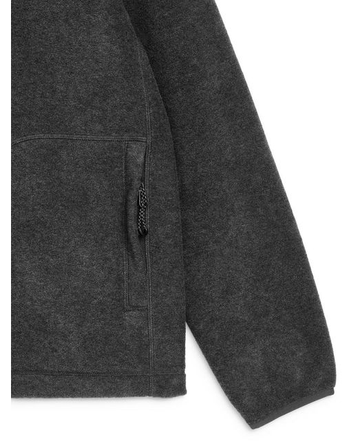 ARKET Gray Fleece Zip Jacket for men