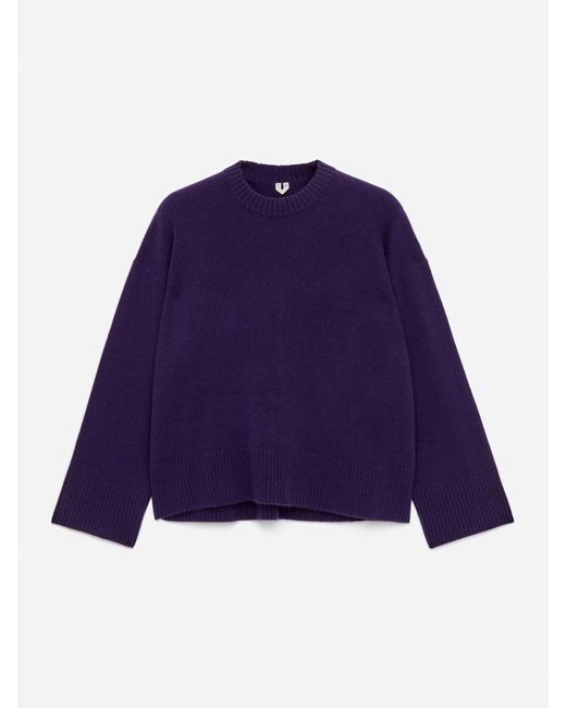 ARKET Blue Oversized Pure Cashmere Jumper​