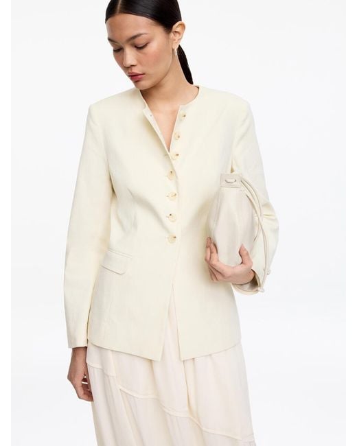 ARKET Natural Linen-Blend Blazer
