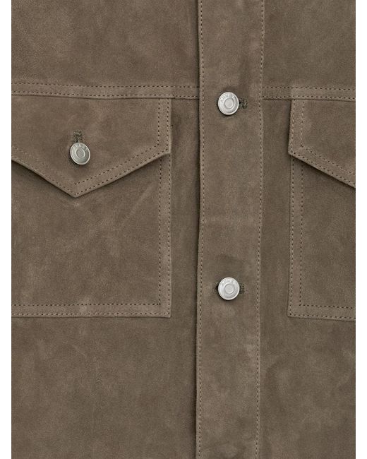 ARKET Green Suede Jacket for men