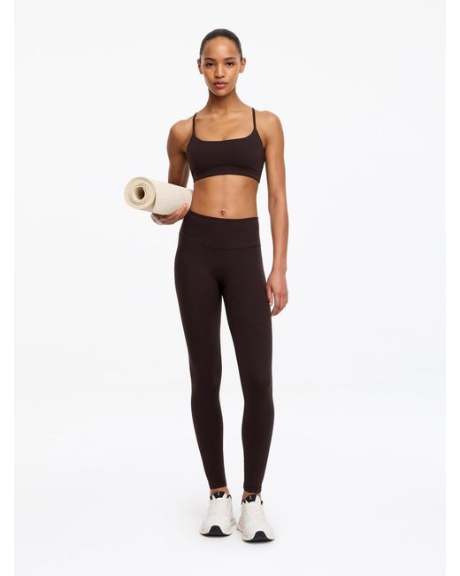 ARKET White Soft Active Leggings