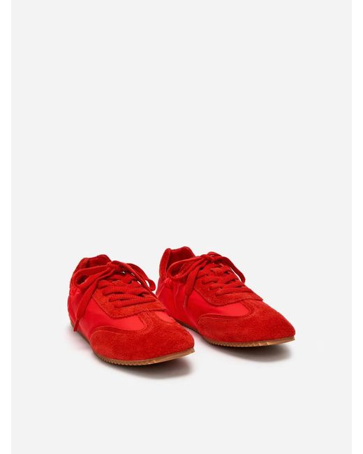 ARKET White Suede Nylon Trainers
