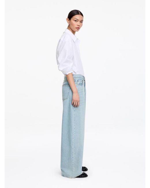 ARKET Blue Cedar Oversized Wide Jeans