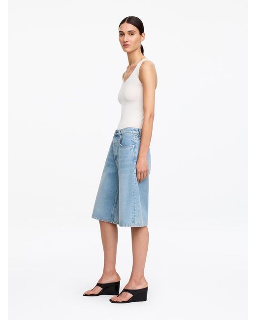 ARKET Blue Long Denim Shorts