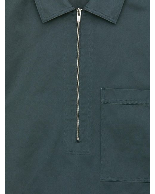 ARKET Green Relaxed Pop-Over Shirt for men