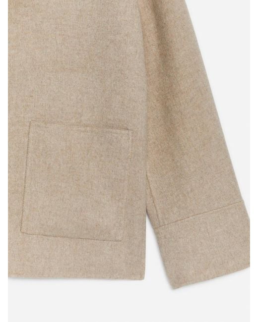 ARKET Natural Doubleface-Shirt Zum Überziehen