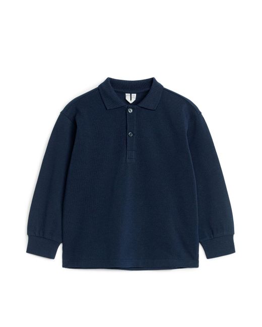 ARKET Blue Cotton Polo Shirt for men