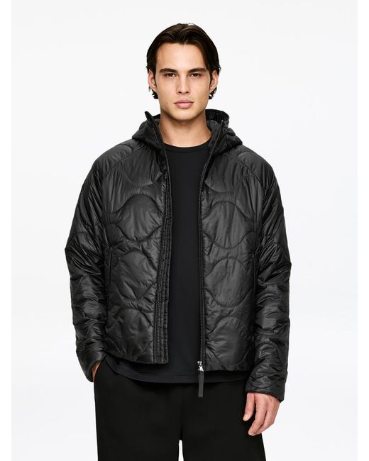 ARKET Black Active Hooded Jacket for men
