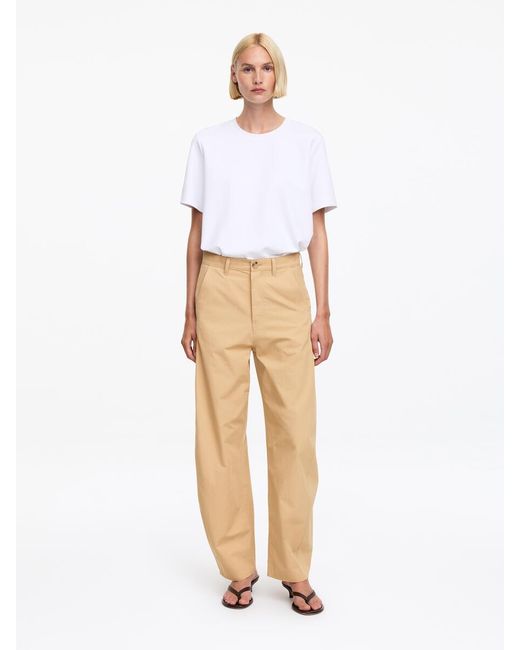 ARKET White Barrel-Leg Trousers