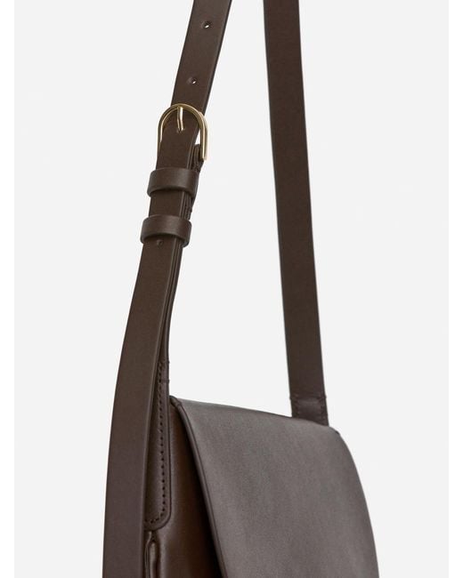 ARKET Brown Schultertasche Aus Leder
