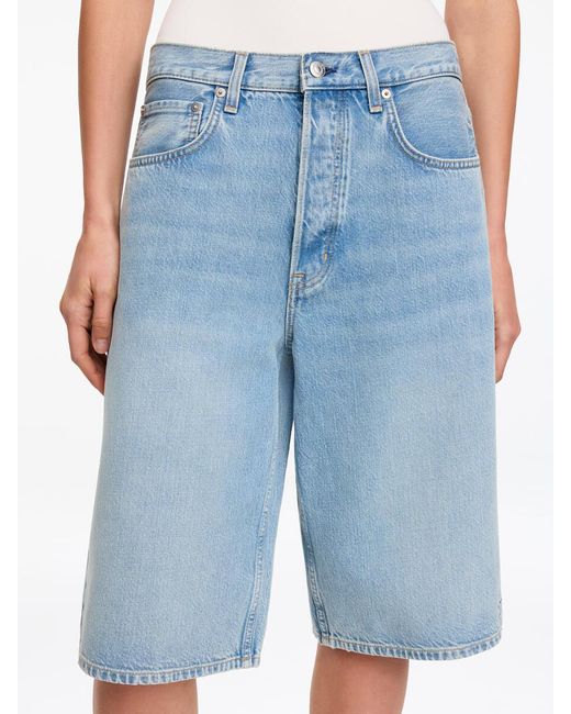 ARKET Blue Long Denim Shorts