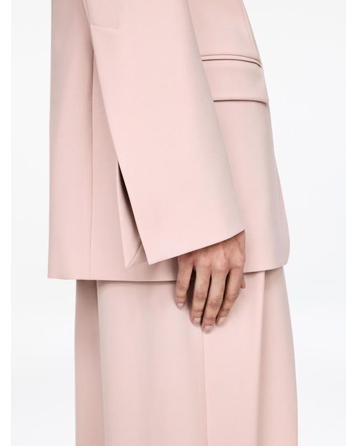ARKET Pink Single-Breasted Blazer