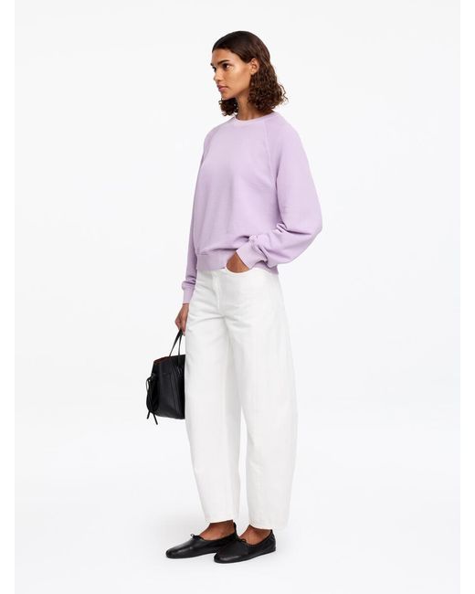 ARKET Purple Terry Sweatshirt