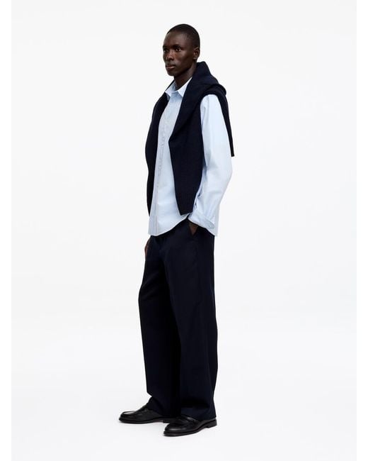 ARKET Blue Cotton-Tencel Shirt for men