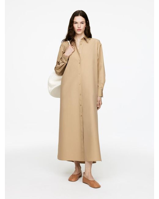 ARKET Natural Oversize-Hemdkleid