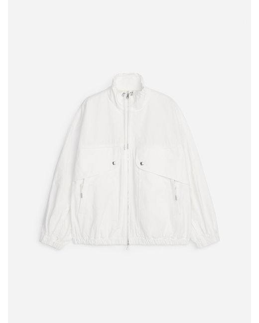 ARKET White Utility Drawstring Jacket