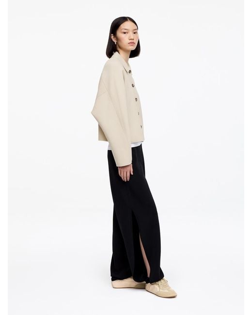 ARKET Natural Knitted Cotton Jacket
