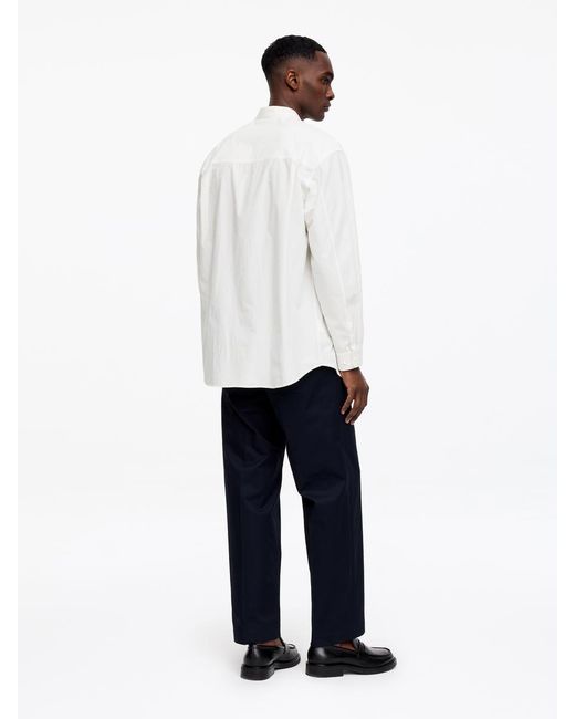 ARKET White Band-Collar Poplin Shirt for men
