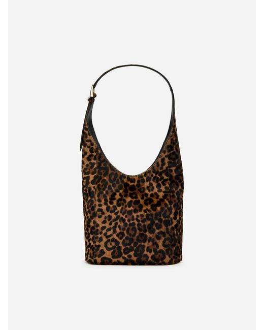 ARKET Black Pony Hair-Effect Leather Tote
