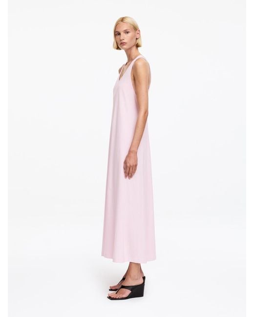 ARKET Pink Twisted Back Maxi Dress